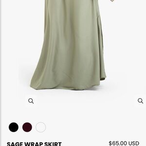Jawdamodest Sage wrap Skirt for Women